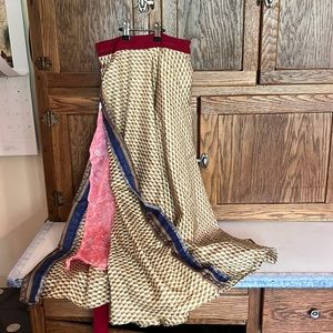 Darn Good Yarn upcycled sari wrap skirt